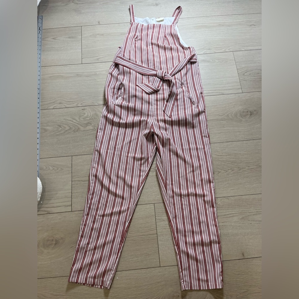 Zulu & Zephyr Red and White Striped Jumpsuit